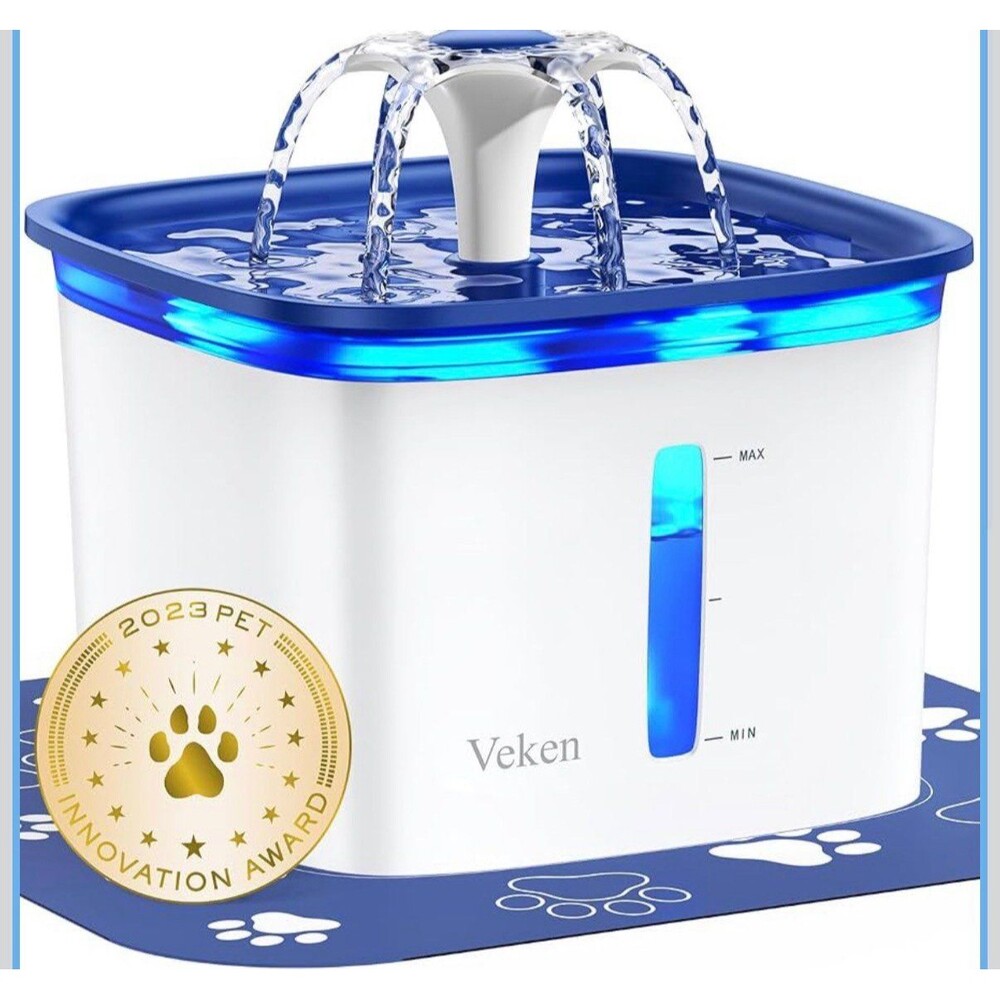 Veken Pet Water Fountain Cats and Dogs